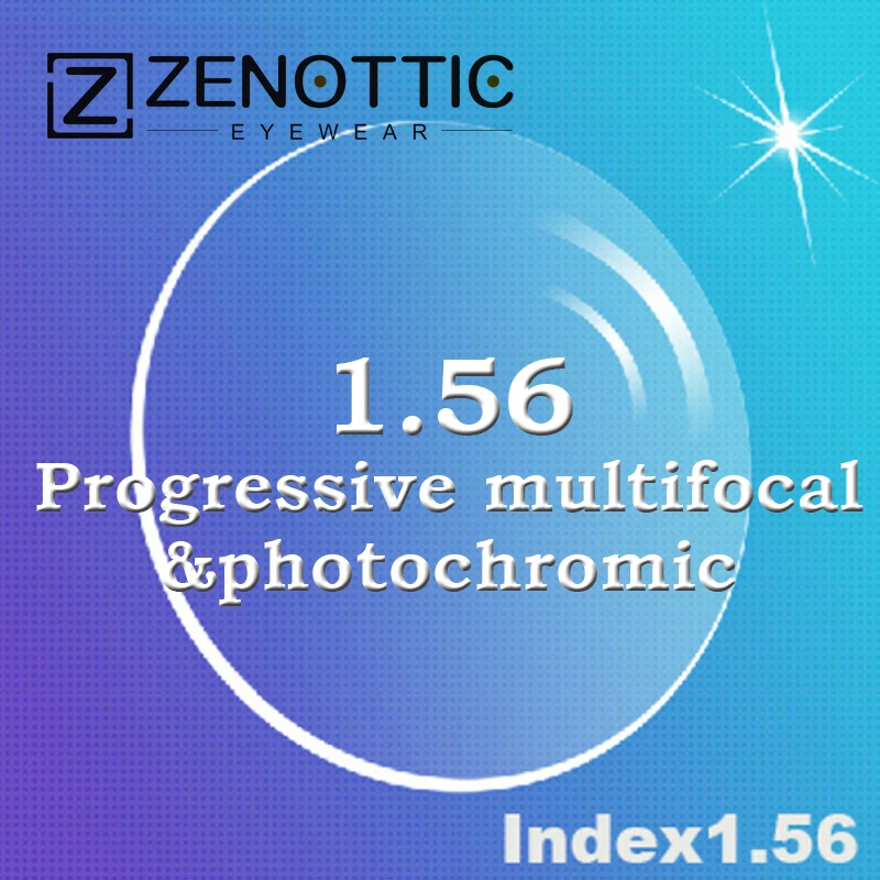 Index1.56 thin Cr 39 Progressive & photochromic prescription lensesprescription lenses