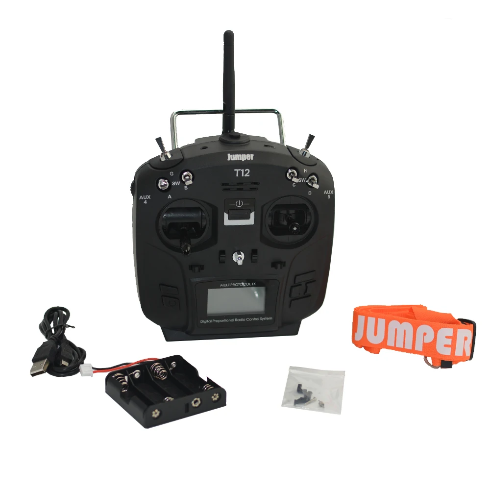 

Jumper T12 Plus Multi-Protocol Hall Sensor Gimbal OpenTX Up To 16CH Radio Transmitter JP4-in-1 RF Module Mode2 Left Throttle