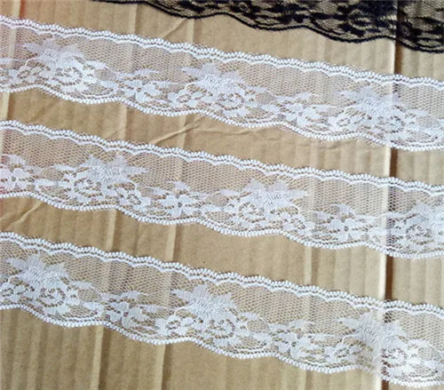 10 ярдов вышитые сетки белый черный кружевной отделкой ленты ткань одежды повязка на голову Свадебная вечеринка украшения подарок DIY аксессуары