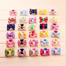 2017 Fashion Korean Cute Headband Bow Candy Color Towel Elastic Hair Bands Accessories Print Flower Ties