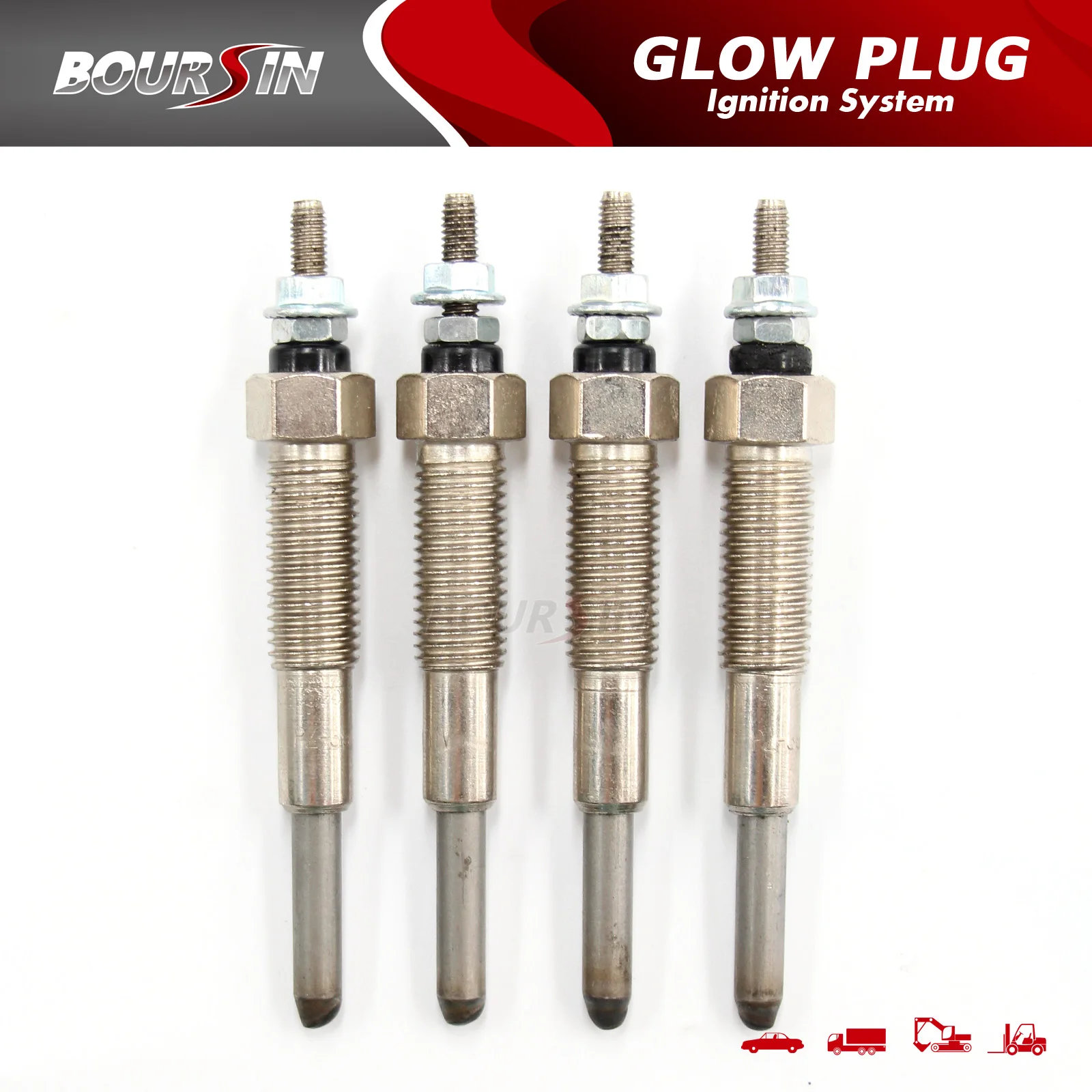 4 PCS, Glow Plug For Ford Courier KIA Sportage TD Mazda Bravo Bongo MPV, WL engplug glowplug m