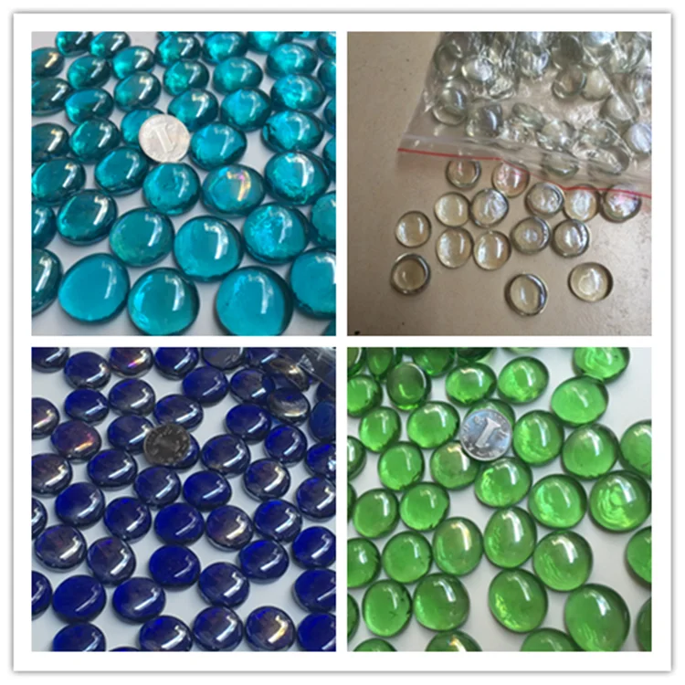 10Pcs /lot Multicolor Aquarium Decoration Acrylic Stones Glass Crystals