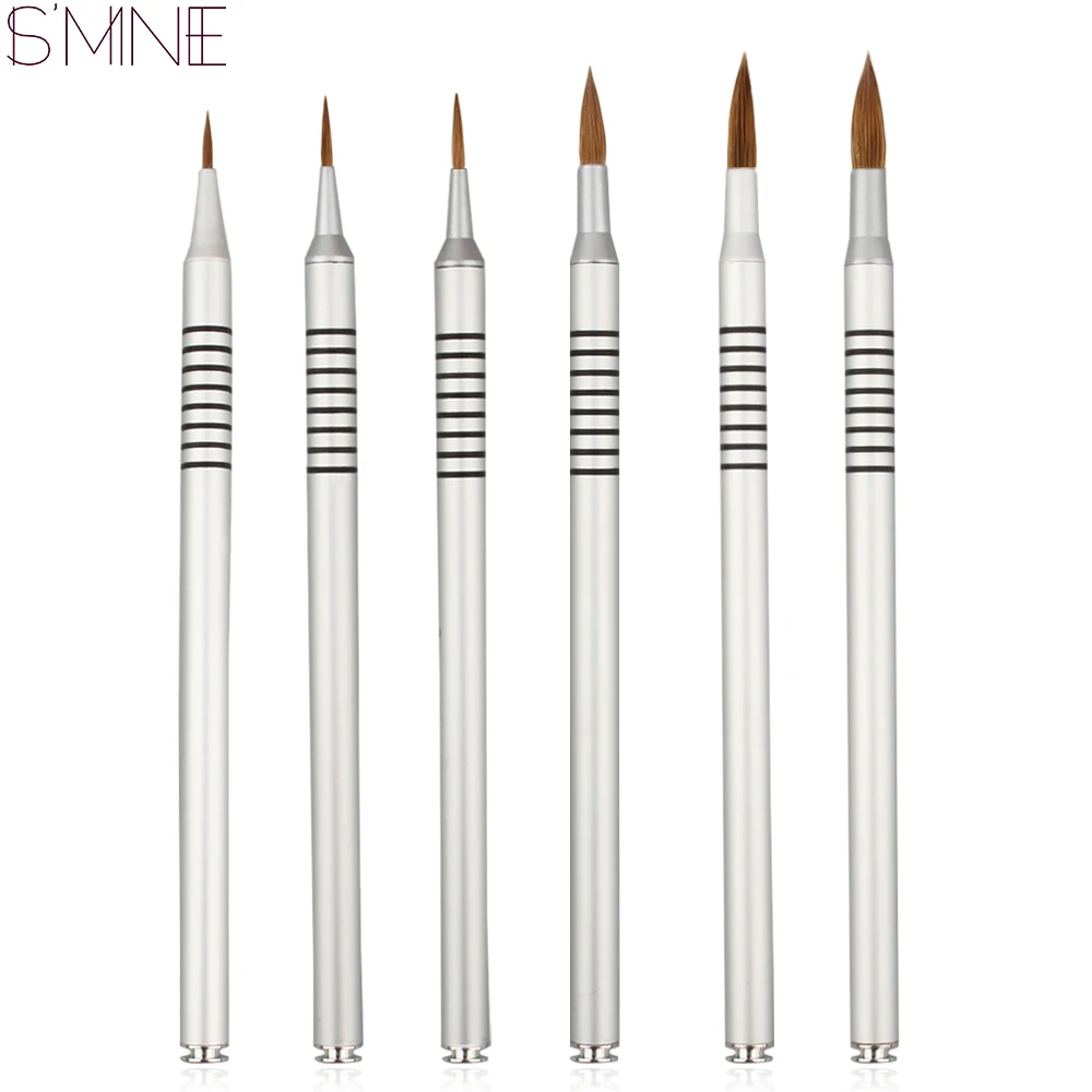 ISMINE new professional 100 Kolinsky Sable brushes nail tools size