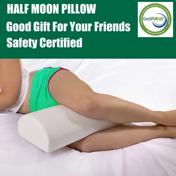 

Leg Pillow Half Moon Bolster Pillows Pregnant Women Knee Pillow Sleepers Memory Foam Pillowcase Maternity Back Pain Relief knee