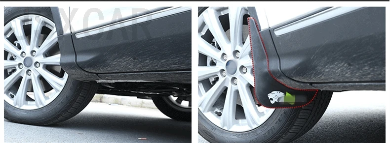 Литые Автомобильные Брызговики щитки крыло брызговиков передний задний автомобиль Стайлинг для Ford Kuga Escape 2013