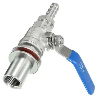 

1/2" Stainless Steel Weldless Compact Ball Valve Barb-Homebrew Beer Kettle Pot Brew Wine Faucet