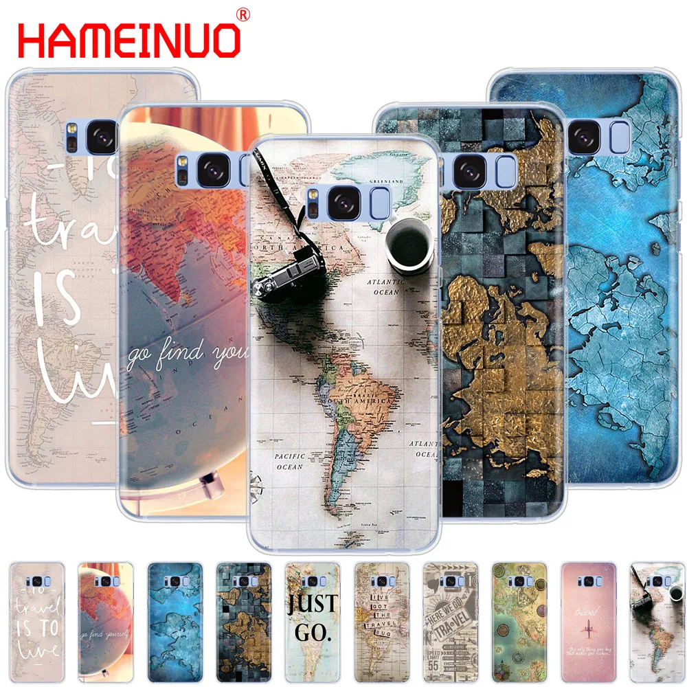

HAMEINUO World Map Travel Plans cell phone case cover for Samsung Galaxy S9 S7 edge PLUS S8 S6 S5 S4 S3 MINI