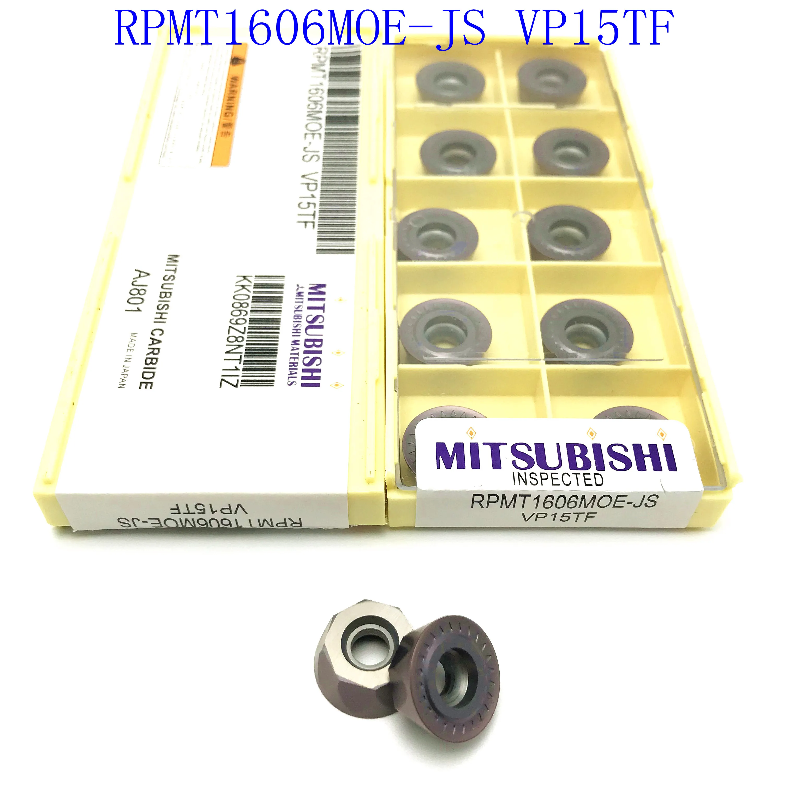 

Round milling cutter RPMT1606 MOE-JS VP15TF carbide tool, face milling cutter accessories CNC tool