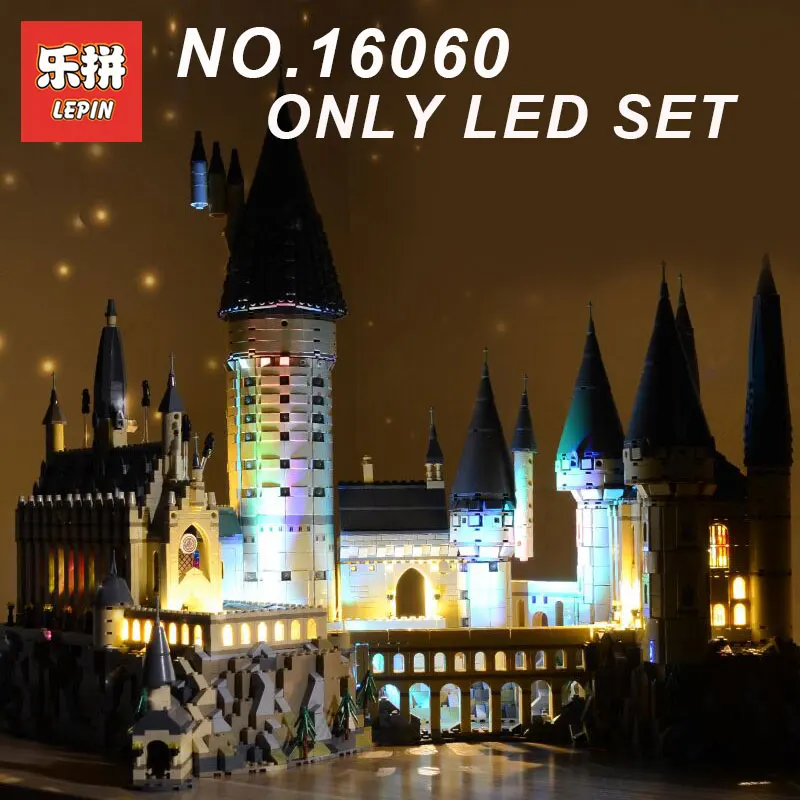 

Lepin Led Light Up For Hogwarts Castle Magic School Model Building Block Light Compatible With 71043 And 16060 (Only Light Set)