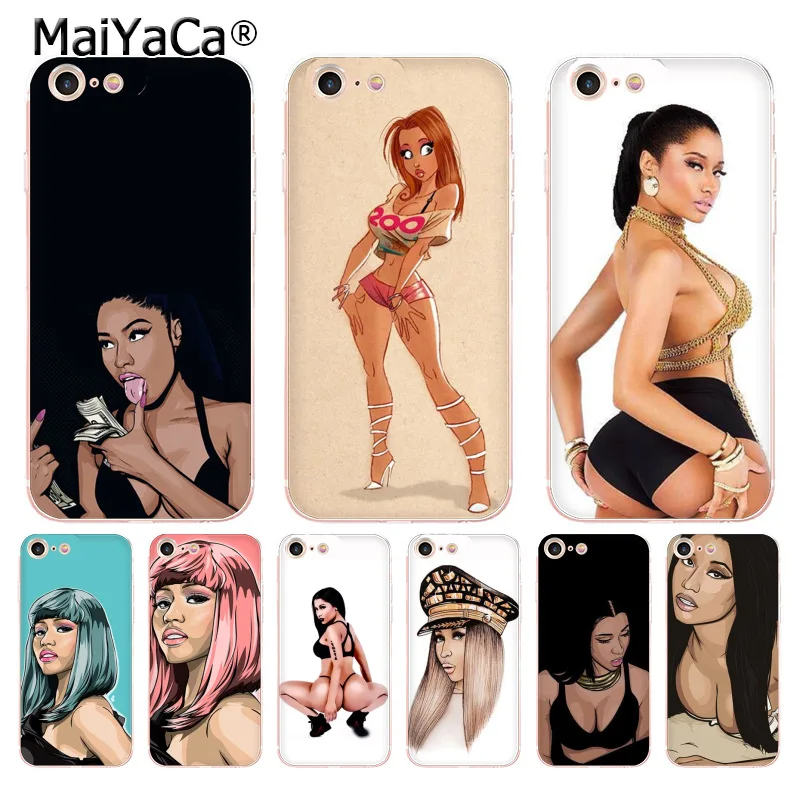 Мягкий ТПУ чехол MaiYaCa Nicki Minaj для iPhone 8 7 6 6S Plus X XS XR MAX 5 5S SE 11pro max|Бамперы| |
