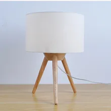 Современный Лаконичный Креативный дизайн деревянная настольная лампа для спальни и гостиной настольная декоративная лампа Ткань абажур E27 лампа