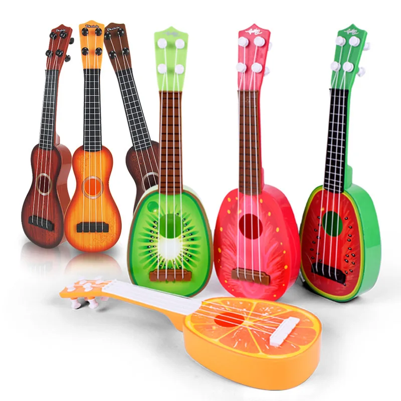 Kinder Frucht Ukulele Ukelele 4 Saiten Kleine Gitarre Musikinstrument Spi XGB 