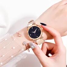 Minimalism Women’s Watches Luxury Dial Ladies Quartz Wristwatch Distinct Buckle Strap With Starry Sky Simple Clock Reloj Mujer50