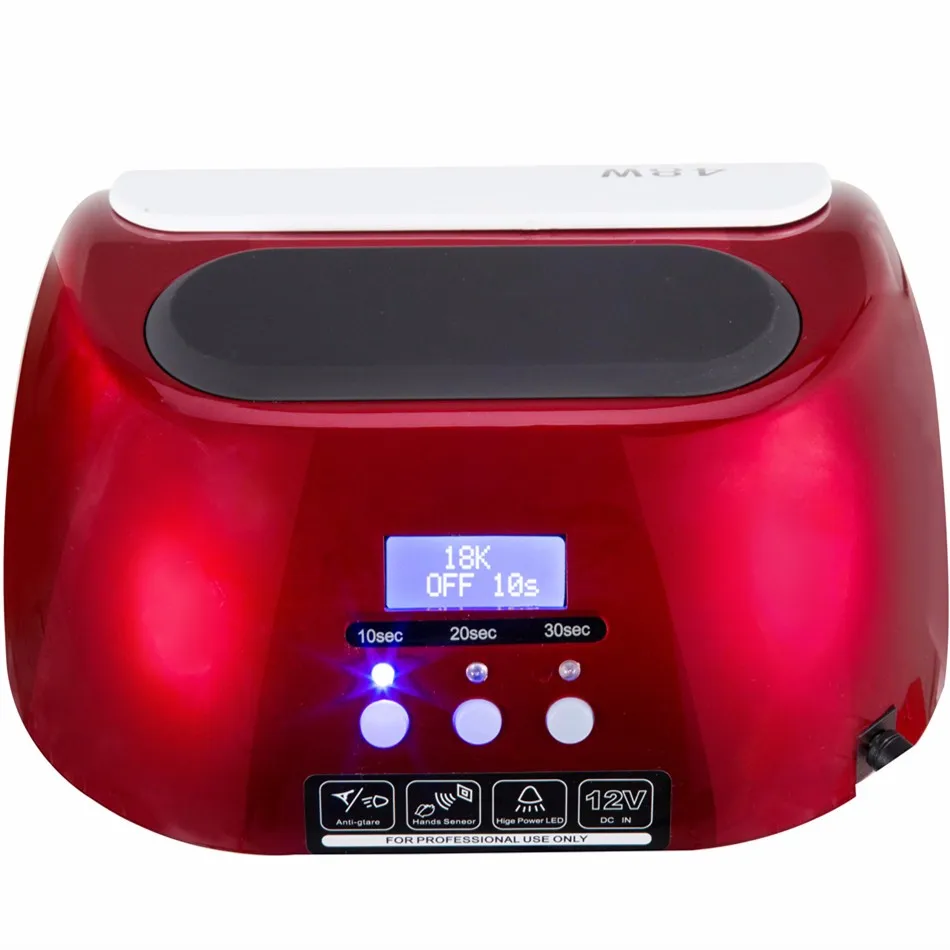 (Доставка из России) 18К 48Вт лампа для ногтей сушилка УФ led с ЖК экраном|led lamps nail uv|nail