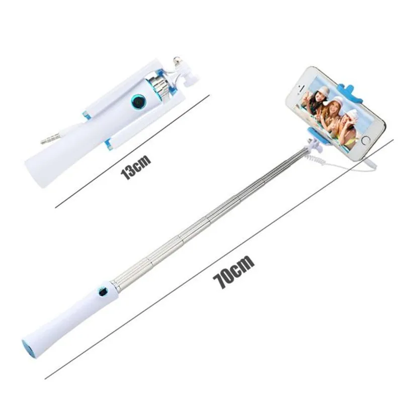 

Mini Extendable Handheld Selfie Stick 1PC Handheld Self-Pole Tripod Monopod Stick For iPhone For xiaomi Folded Camera Selfie