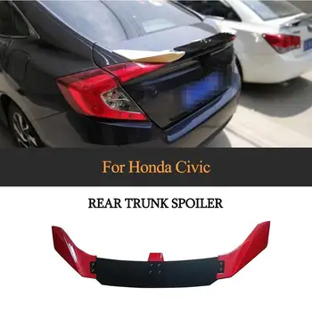 

Car Rear Spoiler Wing Lip for Honda for Civic 10th Sedan 2016 - 2019 Carbon Fiber Car Rear Wing Spoiler Boot Lid ABS