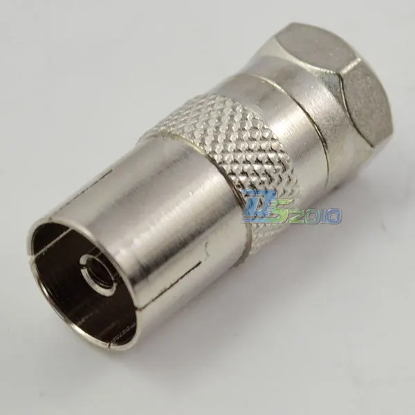 

High QualityPAL Female Jack to F Male Plug Straight RF Coaxial Adapter F-type Connector TV