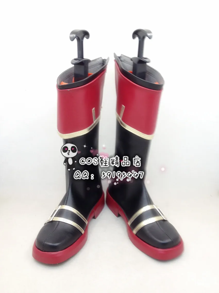 

Kantai Collection Kiso Black Long Cosplay Shoes Boots X002