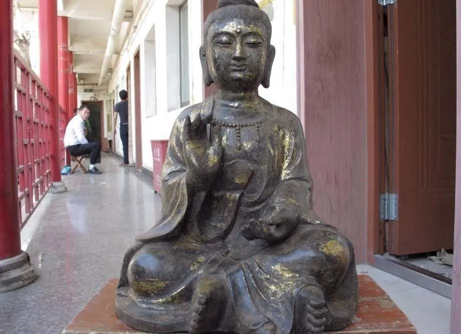 

15 China Buddhism Copper Bronze Miss Sarah Guan Yin Kwan-Yin Bodhisattva Statue