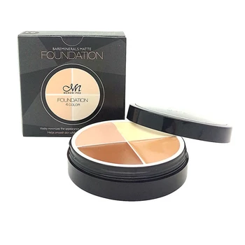 

Pro Brand Makeup Cosmetics Contour Palette Makeup 4 Color Nude Foundation Face Concealer Cream 4 color Style C14001# 1pcs