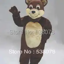 Лучшая цена шоколад маскот Медведь Костюм для взрослых Размеры te вечерние Карнавальная Фантазия платье SW507