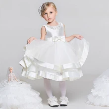 Vestidos de primera comunion/Новинка года; платья с бантом и цветочным узором для девочек на свадьбу; платья для первого причастия для девочек