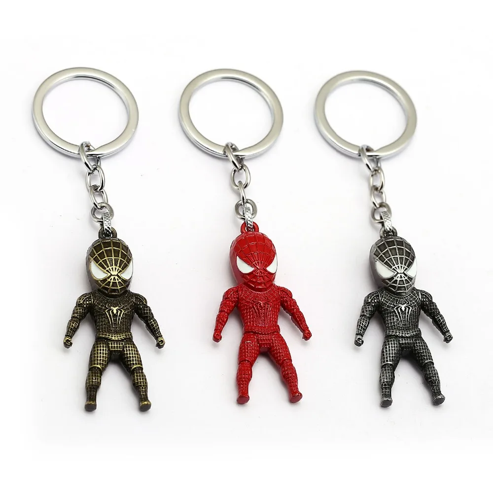 Buy Spiderman Keychain Super Hero Metal Figure Key