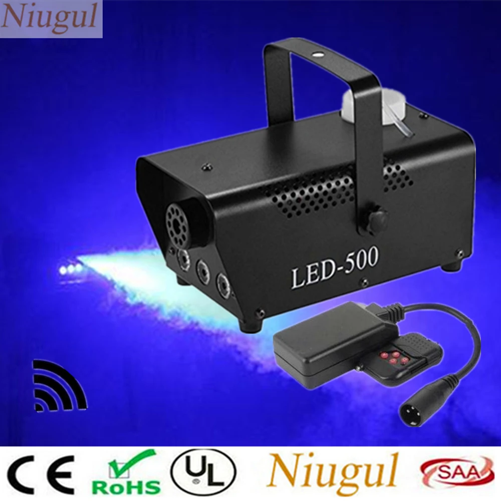 

Wireless Remote Control 500W LED Smoke Machine/LED Fogger/Professional Stage DJ Equipment/Fog Machine With Blue Color LED Light