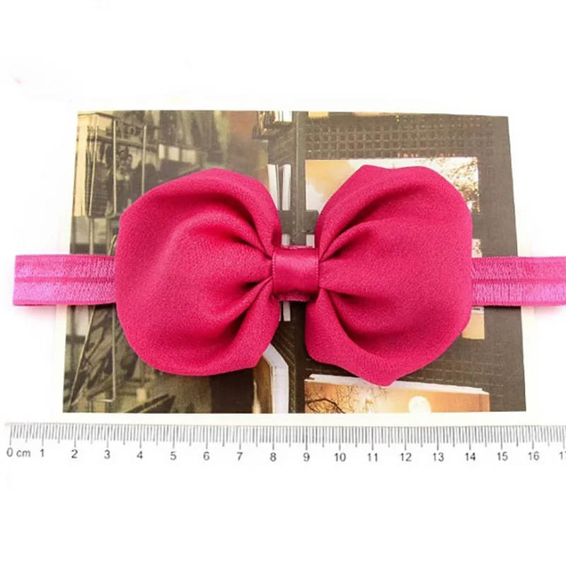 

1Pcs Fashion Baby Girls Mix Colors Headband Chiffon band Bow Headbands Elastic Infant Children Hair Accessories A147