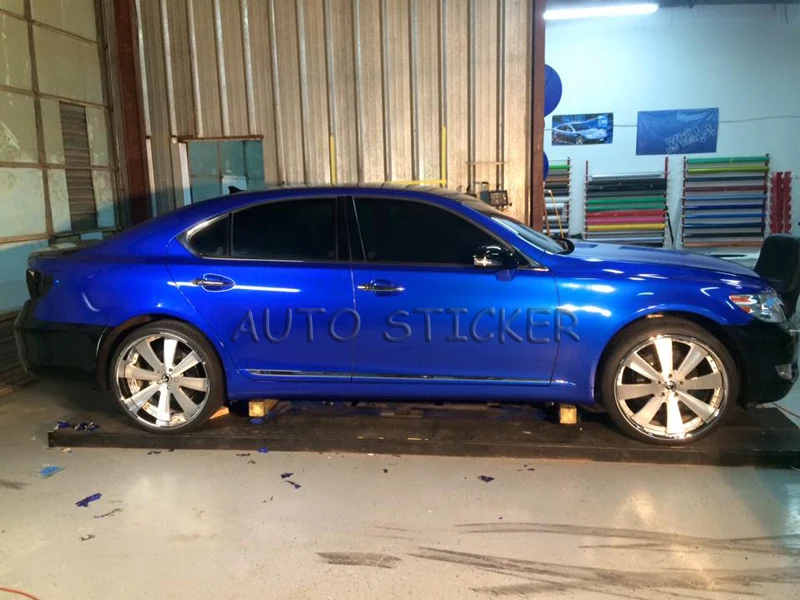 blue glossy metallic chrome film 22