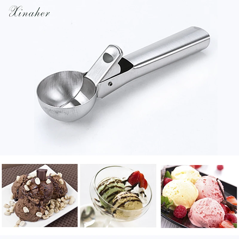 

Ice Cream Scoop Stainless Steel Cookie Dough Scooper For Fruit Melon Baller Digging Ball Kitchen Confectionery Tool Accessories