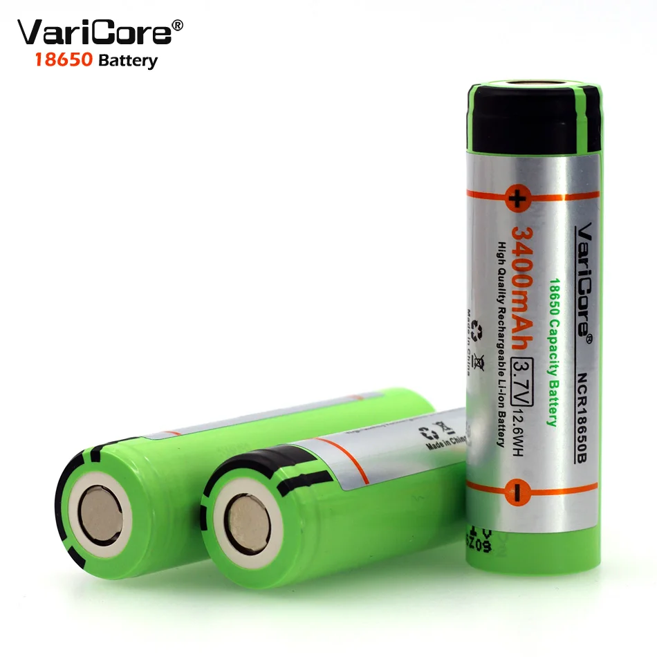 3 шт. 100% Новый оригинальный VariCore 18650 7 V 3400 mAh Lthium аккумуляторная батарея NCR18650B