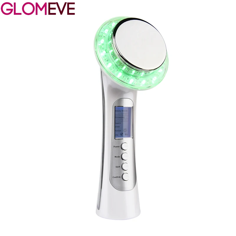 3MHz Ultrasonic Massager Galvanic Face Cleaning Photon Facial EMS Body