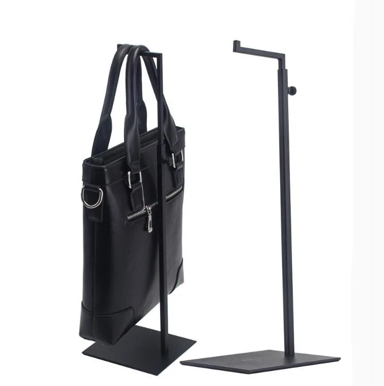 

Hot promotion Black handbag display stand 7-type Backpack display rack adjustable metal bags wig Purse silk scarf holder rack