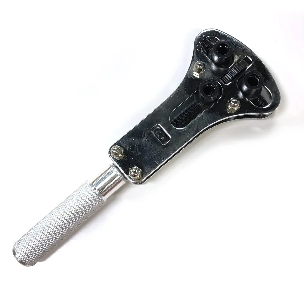 Профессиональные часы Инструменты для ремонта часов 3 челюсти чехол для часов открывалка гаечный ключ инструмент для часовщика черный цвет металл