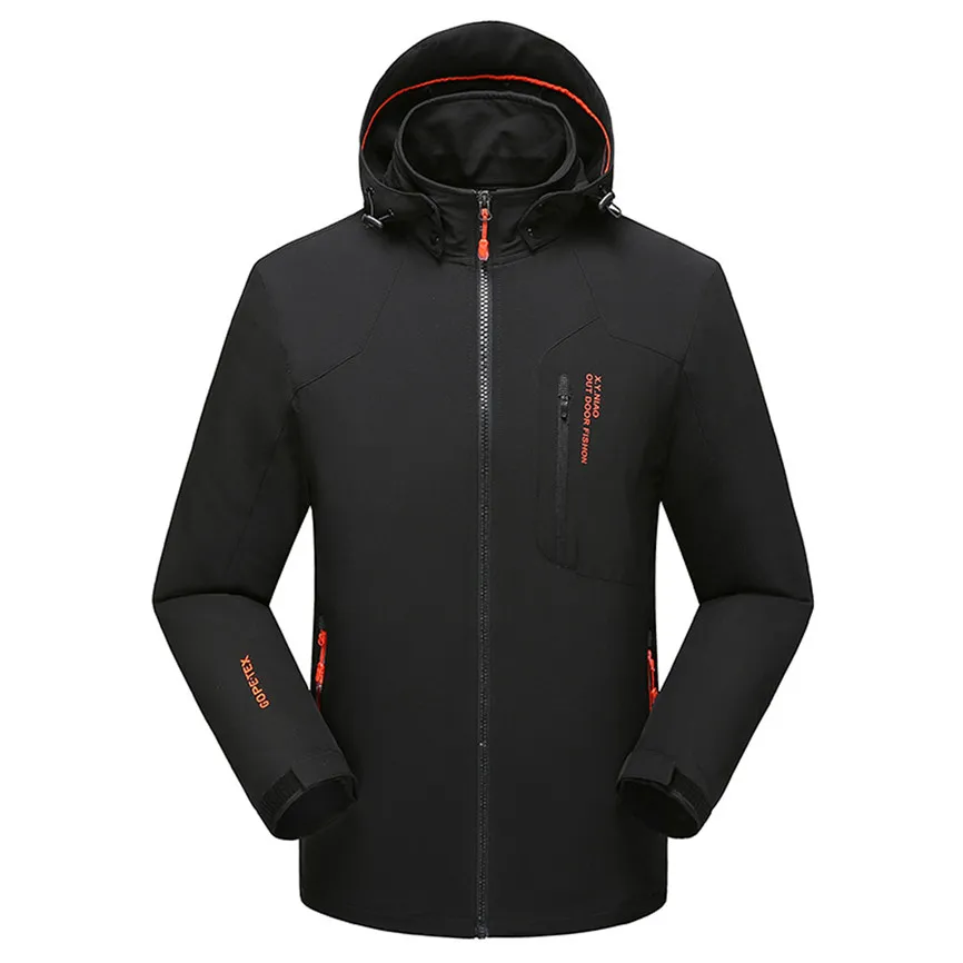 

Men's Jacket Hooded Sportswear Men's Autumn Winter Man Jacket Wind Outdoor Many Pocket Zipper Hoodie Sport Outdoor Assault Coat