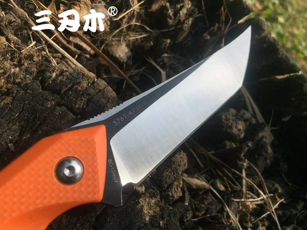 Sanrenmu S761 Fixed Blade Knife 8Cr13MoV Blade Camping EDC Outdoor Hunting Survival Tactical Fishing Tool Portable Knife