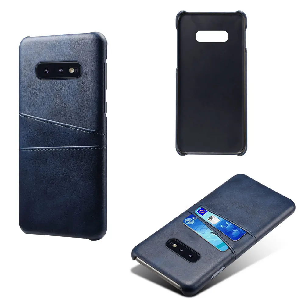 30 шт./лот Crazy Horse кожа PU+ PC чехол с держателем карты для samsung Galaxy S10e S10 плюс S10 M20 A10 A20 A30 A50