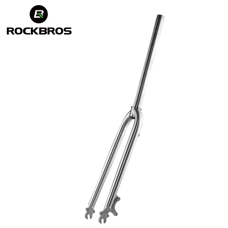 

ROCKBROS Straight Fork Titanium 26" 27.5" 700C Wheel Front Fork Road Bicycle Parts Disc Brake 1-1/8" Cycling Bicycle Accessories