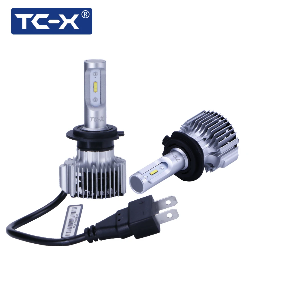 TC X высокое Мощность H7 светодиодные фары автомобиля 60 w/pair 6000Lm H4 LED H11 9006/HB4 9005/HB3 H1