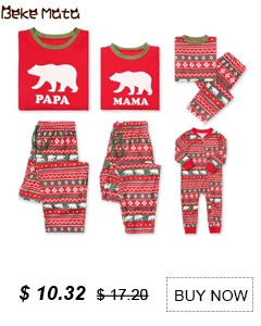 BEKE MATA/семейные рождественские пижамы; Одинаковая одежда с короткими рукавами для мамы и дочки; Семейный комплект одежды из хлопка для папы и сына