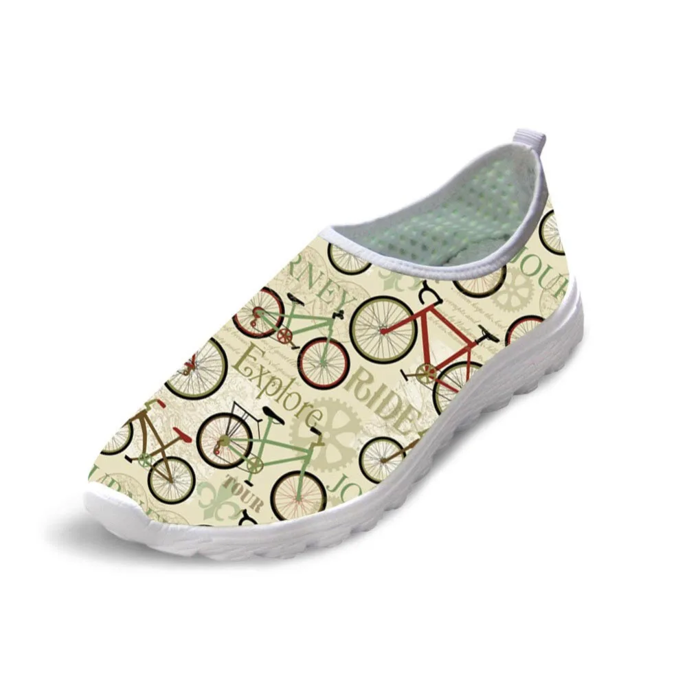 

Cartoon Bicycle Print Casual Light Sneakers Men 2019 Breathable Mesh Slip On Soft Walking Shoes Man Outdoor Hot Sale
