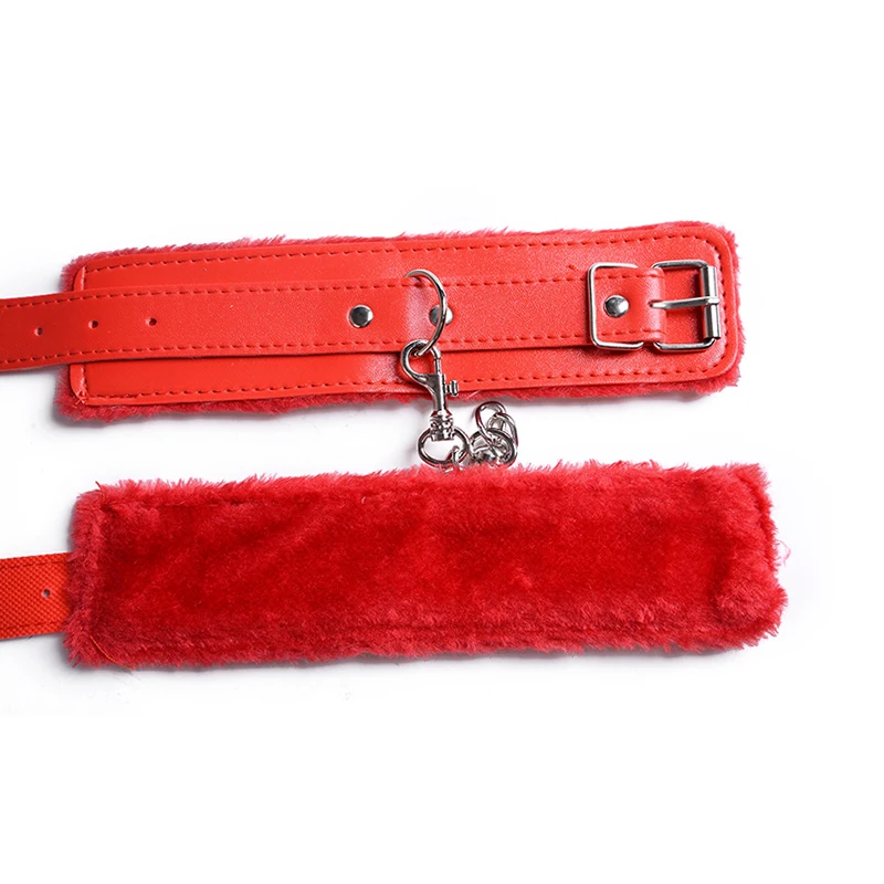 2 шт./компл. искусственная кожа наручники лодыжки манжеты ограничители плетка