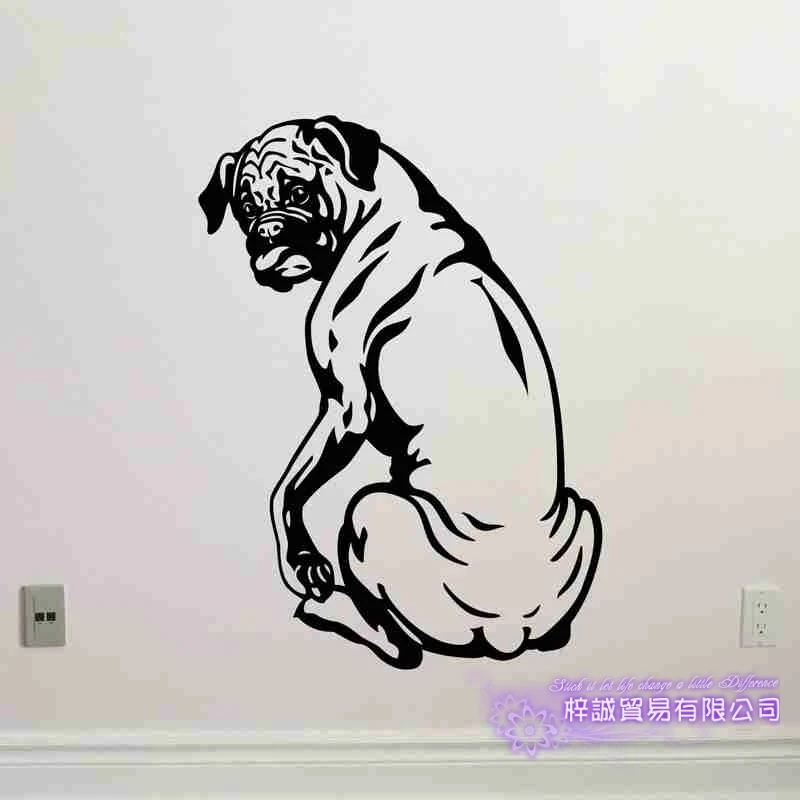 DCTAL Dog Grooming Salon Pet Shop Sticker Decal Posters Vinyl Wall Art Decals Parede Decor Mural Pet Shop Sticker