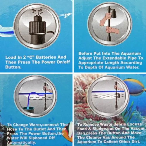 Очиститель аквариума рыбный бак Вакуумный Гравий фильтр для воздушного фильтра