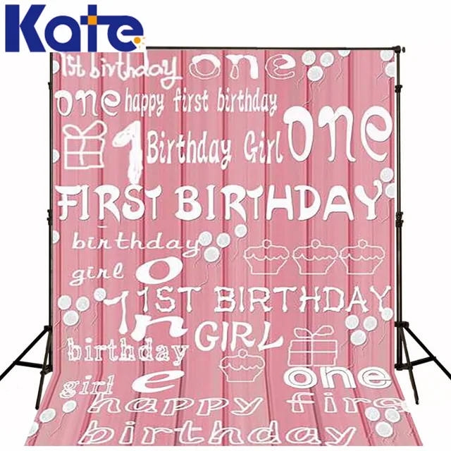 200cm 150cm Kate Photography Background No Creases 1st Birthday Pink