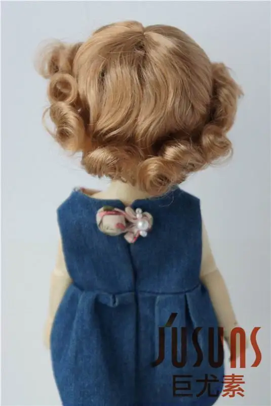 JD369 1/6 YOSD парики для шарнирных кукол модный кудрявый парик 6-7 дюймов BJD синтетический, мохеровый, для куклы парики аксессуары для кукол