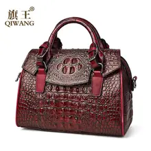 Винтажная женская сумка с узором «крокодиловая кожа», сумки из натуральной кожи, роскошные дизайнерские женские сумки через плечо bolsa feminina
