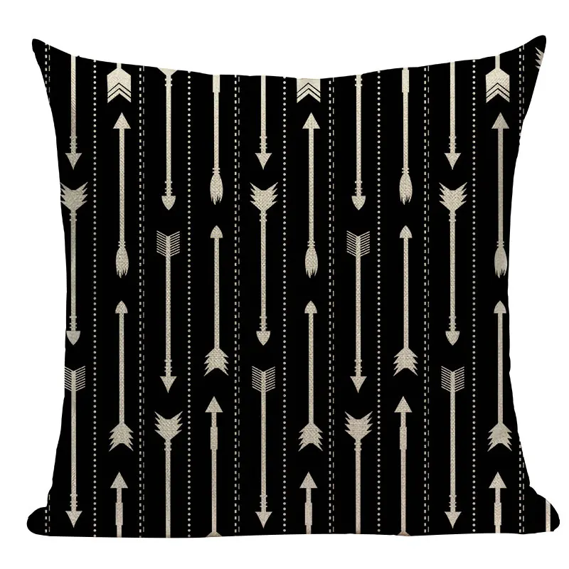 Скандинавские декоративные наволочки для подушек, Геометрическая Наволочка на подушку с рисунком животных, черно-белые диванные подушки для гостиной - Цвет: S5924