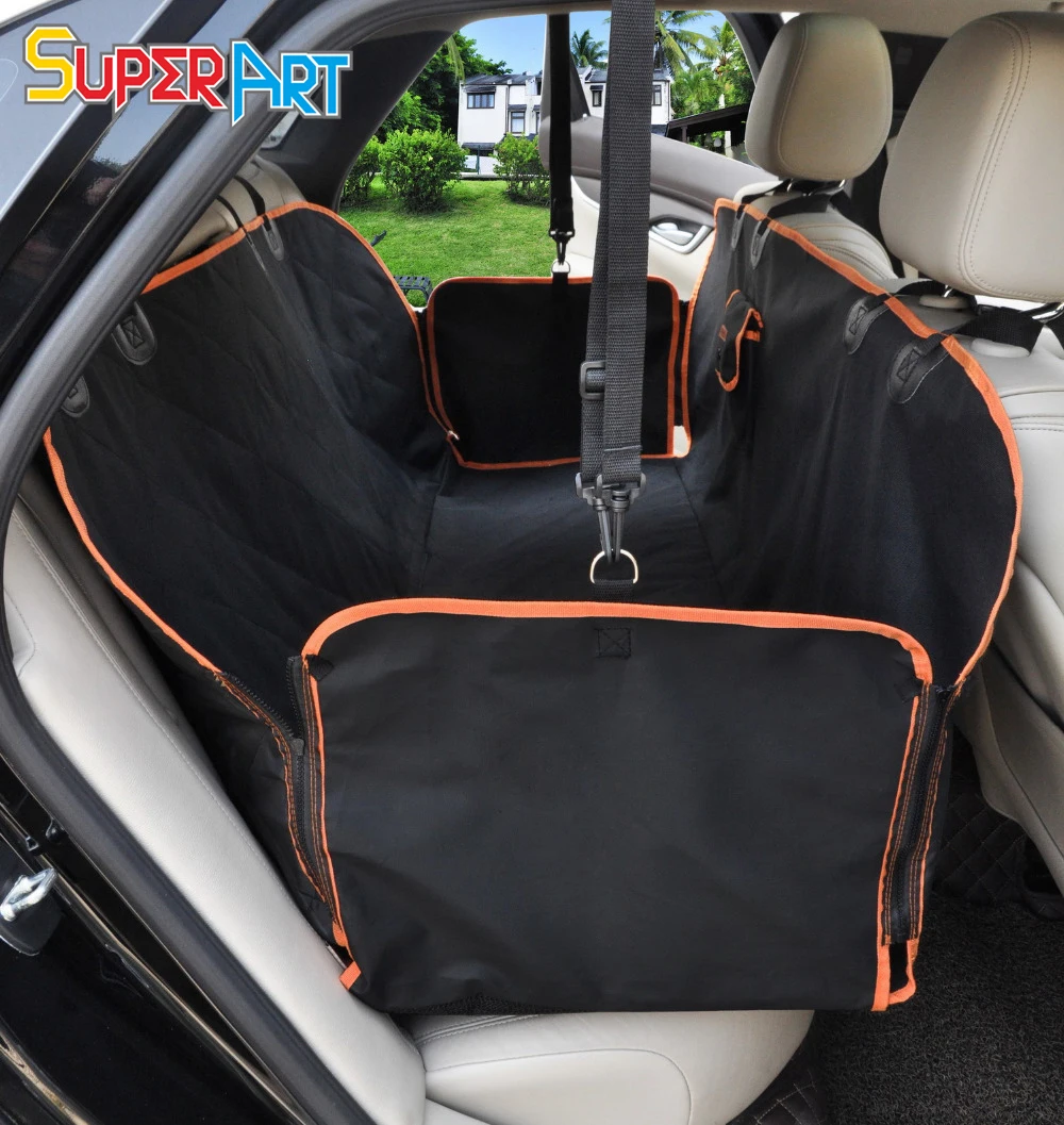 Dog Car Seat Cover Waterproof Nonslip Hammock Style Pet Back Seat Cushion for Truck SUV Van